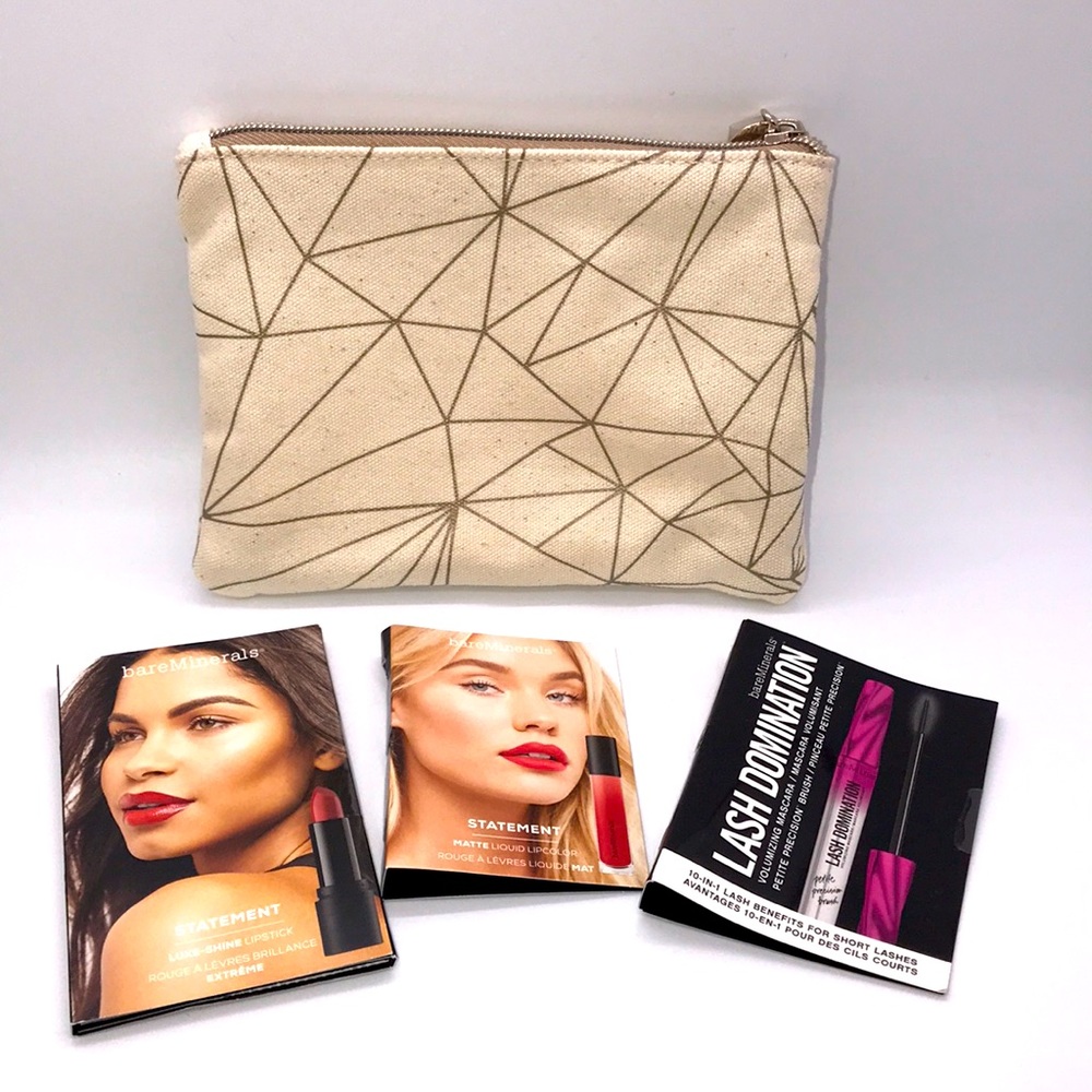 Bare Minerals Makeup Bag Mascara Lipstick